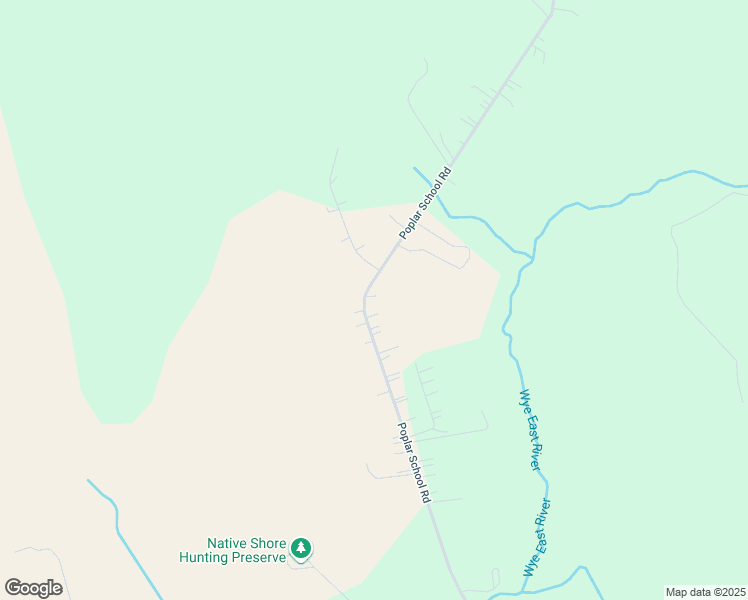 map of restaurants, bars, coffee shops, grocery stores, and more near 603 Poplar School Road in Centreville