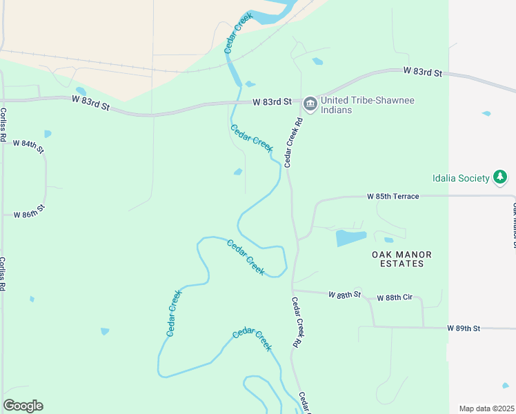 map of restaurants, bars, coffee shops, grocery stores, and more near 8384-8614 Cedar Creek Road in De Soto