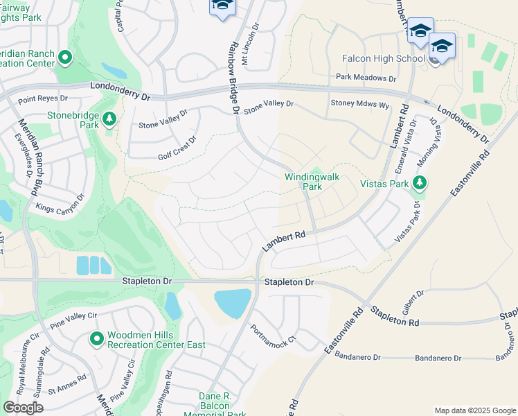 map of restaurants, bars, coffee shops, grocery stores, and more near Windingwalk Drive in Peyton