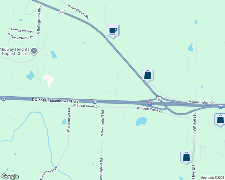 map of restaurants, bars, coffee shops, grocery stores, and more near 6385 B W in Columbia