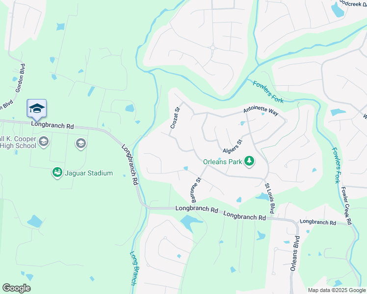 map of restaurants, bars, coffee shops, grocery stores, and more near 8390 Saint Louis Boulevard in Union