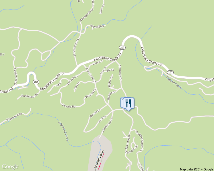 map of restaurants, bars, coffee shops, grocery stores, and more near 205 South Benjamin Drive in Glenbrook