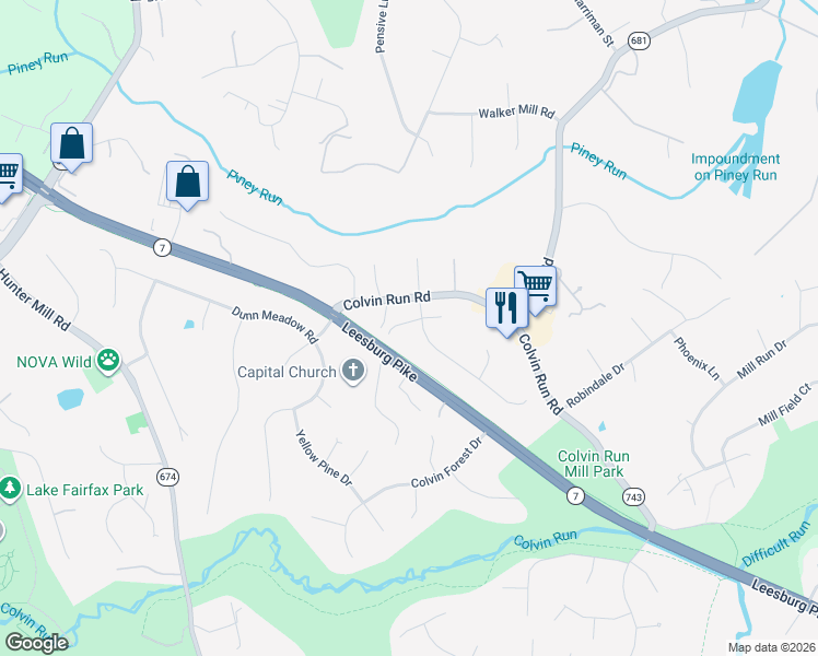 map of restaurants, bars, coffee shops, grocery stores, and more near 1206 Colvin Meadows Lane in Great Falls