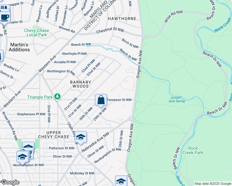 map of restaurants, bars, coffee shops, grocery stores, and more near 6320 29th Place Northwest in Washington