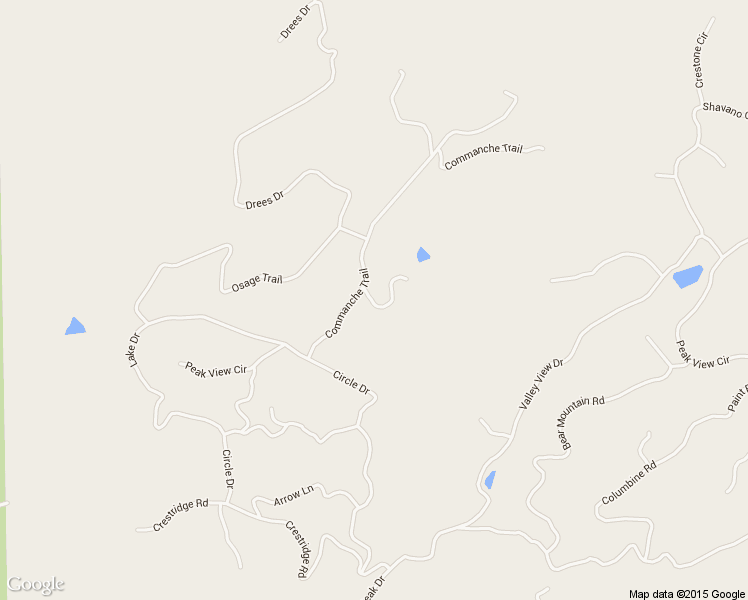 map of restaurants, bars, coffee shops, grocery stores, and more near 26 Ute Trail in Florissant