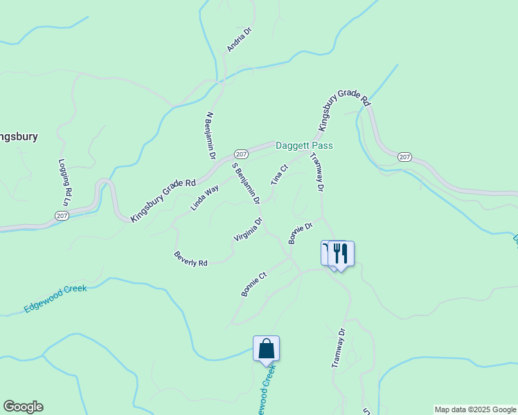 map of restaurants, bars, coffee shops, grocery stores, and more near 212 South Benjamin Drive in Glenbrook