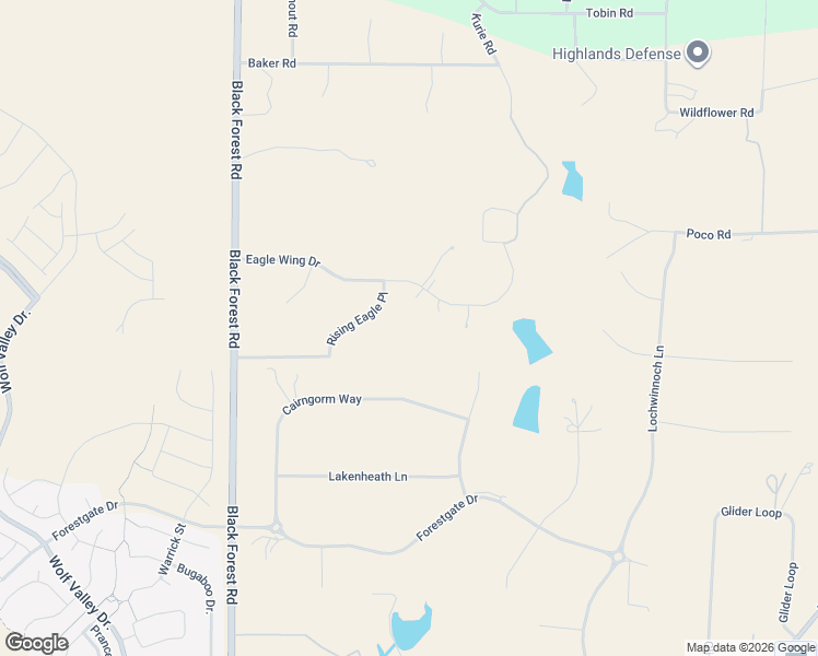 map of restaurants, bars, coffee shops, grocery stores, and more near 7015 Eagle Wing Drive in Colorado Springs