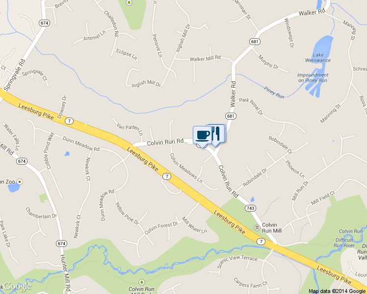 map of restaurants, bars, coffee shops, grocery stores, and more near 1203 Colvin Meadows Lane in Great Falls