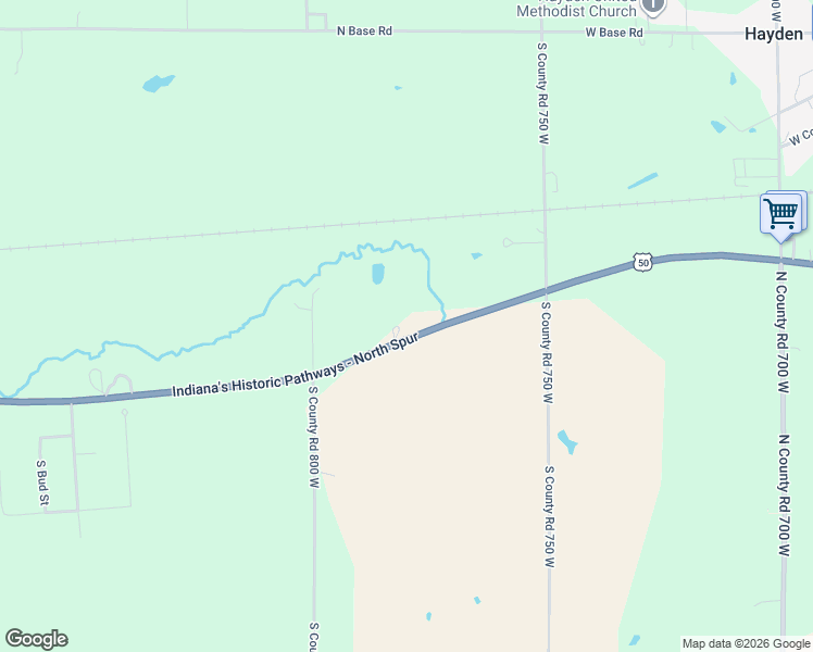 map of restaurants, bars, coffee shops, grocery stores, and more near 7770 U.S. 50 in North Vernon