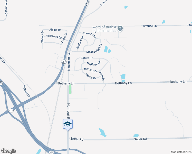 map of restaurants, bars, coffee shops, grocery stores, and more near 340 Venus Drive in Godfrey