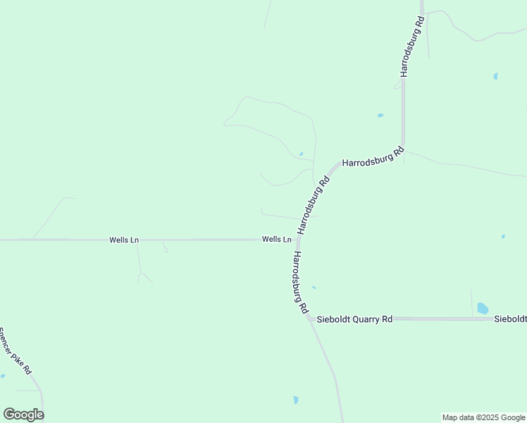 map of restaurants, bars, coffee shops, grocery stores, and more near 1375 Harrodsburg Road in Springville