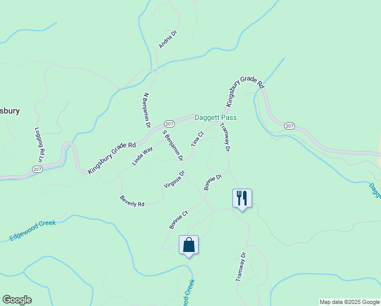 map of restaurants, bars, coffee shops, grocery stores, and more near 747 Tina Court in Stateline