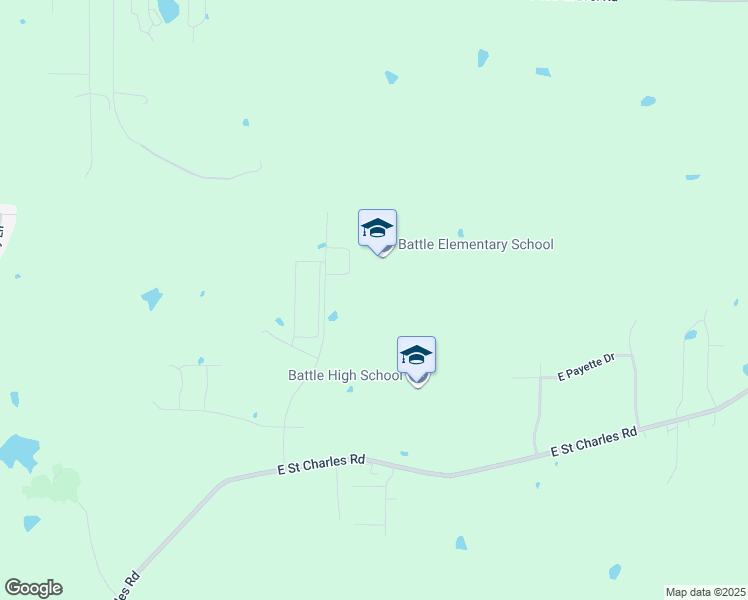 map of restaurants, bars, coffee shops, grocery stores, and more near 7441 East Saint Charles Road in Columbia