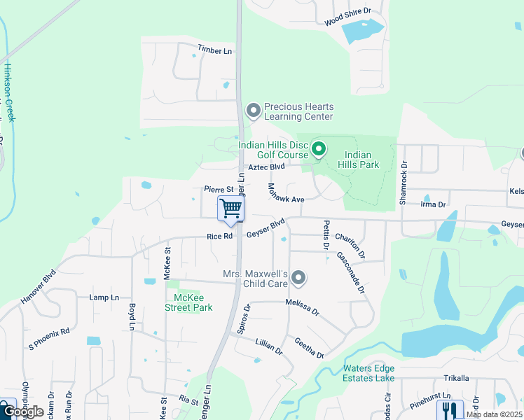 map of restaurants, bars, coffee shops, grocery stores, and more near 4813 Moniteau in Columbia