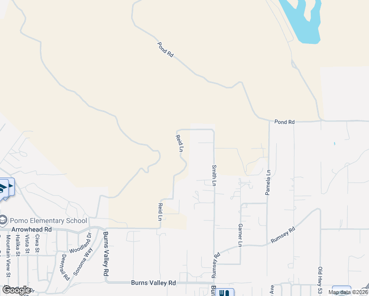 map of restaurants, bars, coffee shops, grocery stores, and more near 2659 Reid Lane in Clearlake
