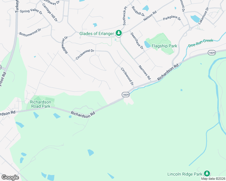 map of restaurants, bars, coffee shops, grocery stores, and more near 3505 Ridgewood Drive in Erlanger