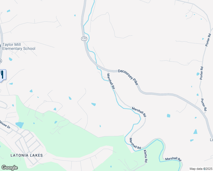 map of restaurants, bars, coffee shops, grocery stores, and more near 9242 Marshall Road in Covington