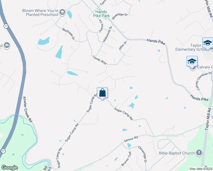 map of restaurants, bars, coffee shops, grocery stores, and more near 186 Possum Trot in Covington