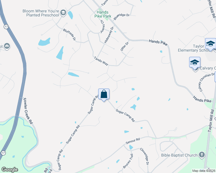 map of restaurants, bars, coffee shops, grocery stores, and more near 186 Possum Trot in Covington