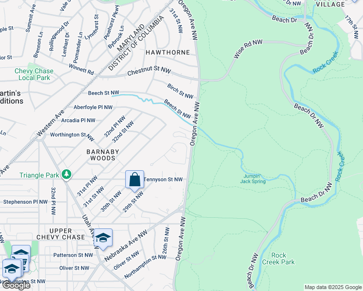 map of restaurants, bars, coffee shops, grocery stores, and more near 2757 Unicorn Lane Northwest in Washington