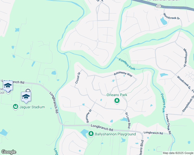 map of restaurants, bars, coffee shops, grocery stores, and more near 2126 Antoinette Way in Union
