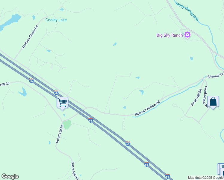 map of restaurants, bars, coffee shops, grocery stores, and more near Quarter Horse Lane in Warren County