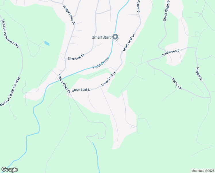 map of restaurants, bars, coffee shops, grocery stores, and more near 6435 Green Leaf Lane in Foresthill
