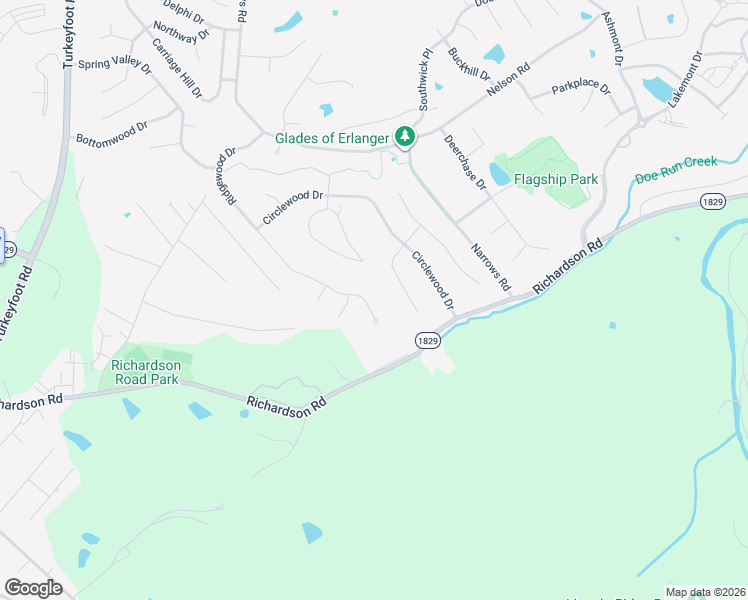 map of restaurants, bars, coffee shops, grocery stores, and more near 3494 Ridgewood Drive in Erlanger