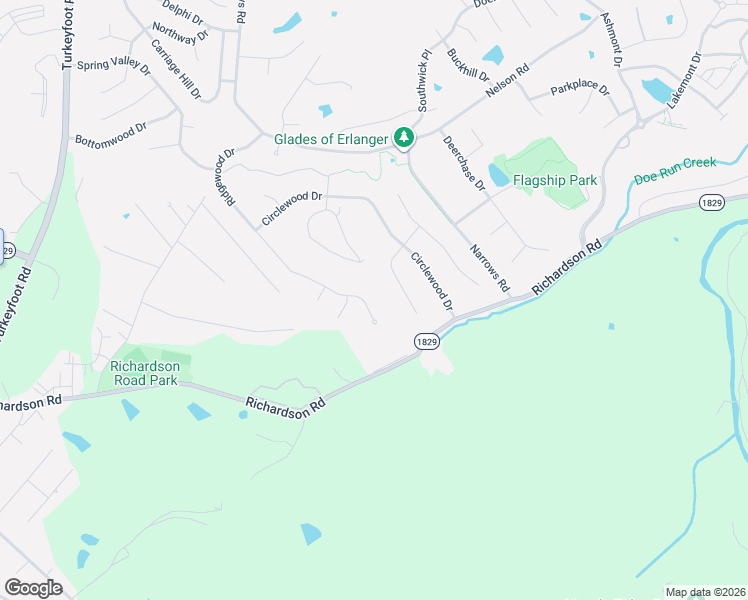 map of restaurants, bars, coffee shops, grocery stores, and more near 3494 Ridgewood Drive in Erlanger