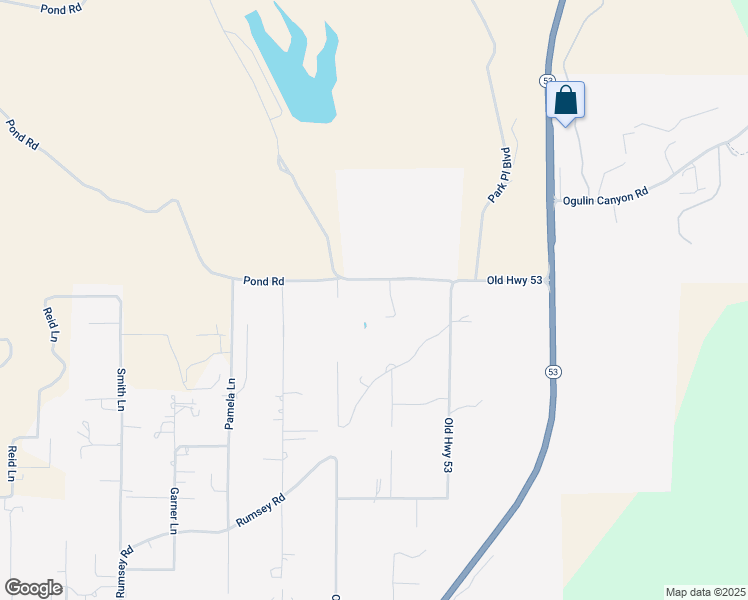 map of restaurants, bars, coffee shops, grocery stores, and more near 15610 Brunetto Lane in Clearlake
