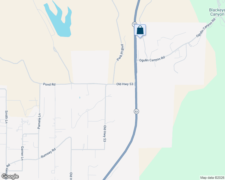 map of restaurants, bars, coffee shops, grocery stores, and more near 2516 Old Highway 53 in Clearlake