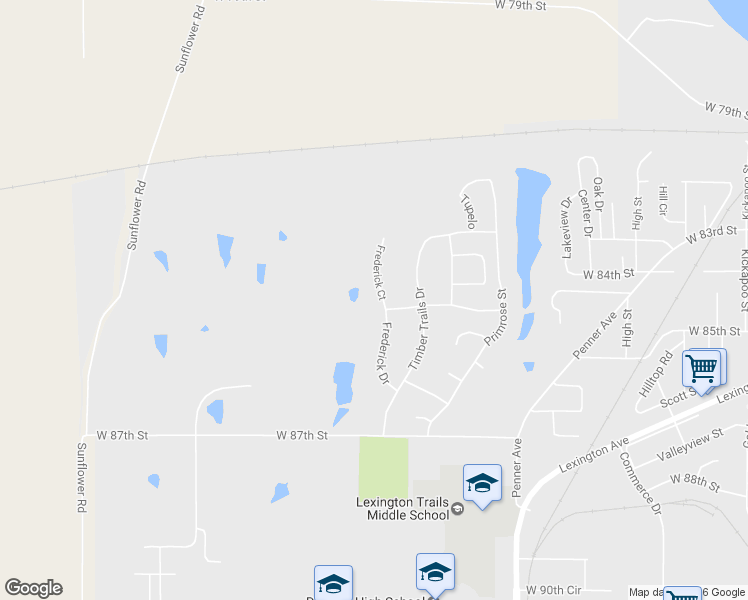 map of restaurants, bars, coffee shops, grocery stores, and more near 8432 Frederick Court in De Soto