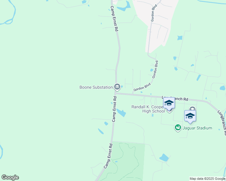 map of restaurants, bars, coffee shops, grocery stores, and more near 8597 Camp Ernst Road in Union