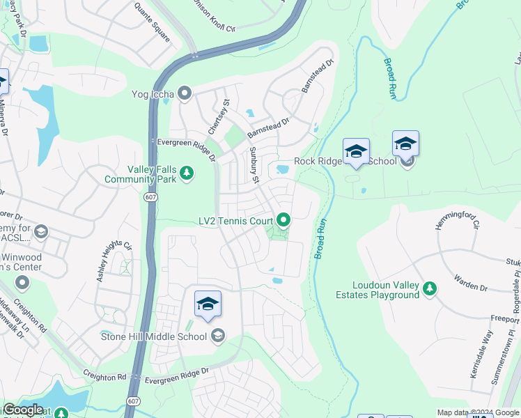 map of restaurants, bars, coffee shops, grocery stores, and more near 43167 Whelplehill Terrace in Ashburn