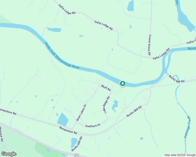 map of restaurants, bars, coffee shops, grocery stores, and more near 133 Bluff Road in Strasburg