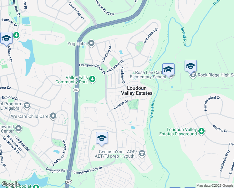map of restaurants, bars, coffee shops, grocery stores, and more near 43132 Whelplehill Terrace in Ashburn