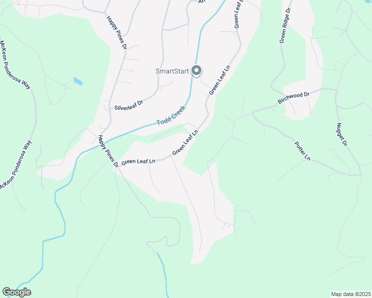 map of restaurants, bars, coffee shops, grocery stores, and more near 6435 Green Leaf Lane in Foresthill