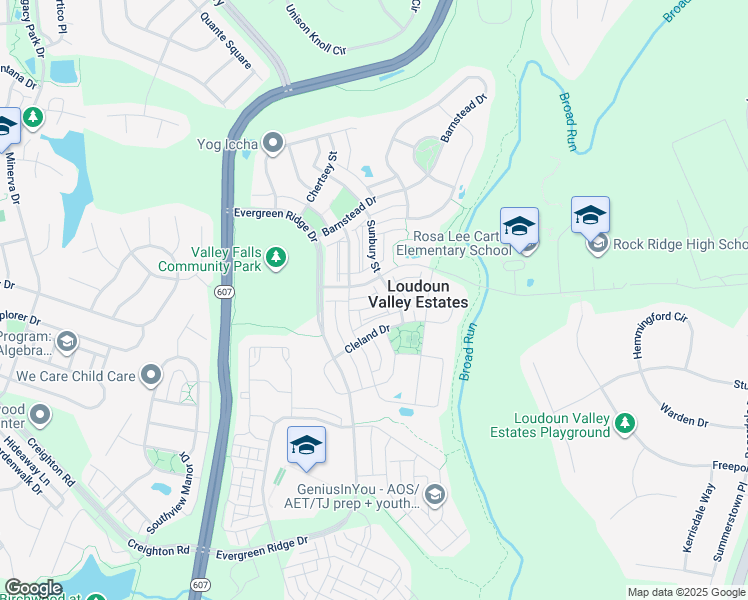 map of restaurants, bars, coffee shops, grocery stores, and more near 43162 Whelplehill Terrace in Ashburn