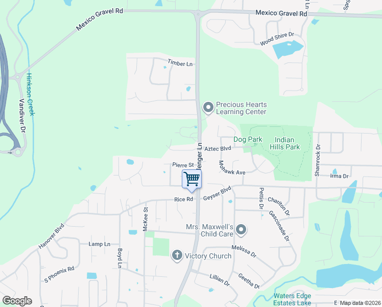map of restaurants, bars, coffee shops, grocery stores, and more near 4715 Pierre Street in Columbia