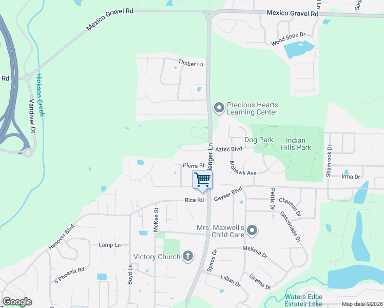 map of restaurants, bars, coffee shops, grocery stores, and more near 4619 Pierre Street in Columbia