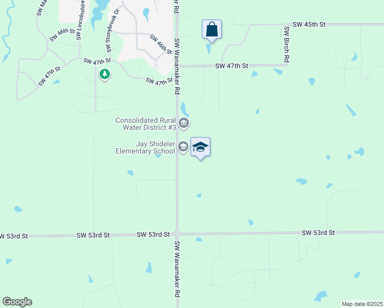 map of restaurants, bars, coffee shops, grocery stores, and more near 4948 Southwest Wanamaker Road in Topeka
