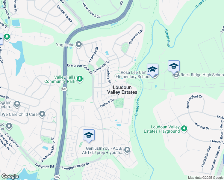 map of restaurants, bars, coffee shops, grocery stores, and more near 23157 Flora Mure Drive in Ashburn