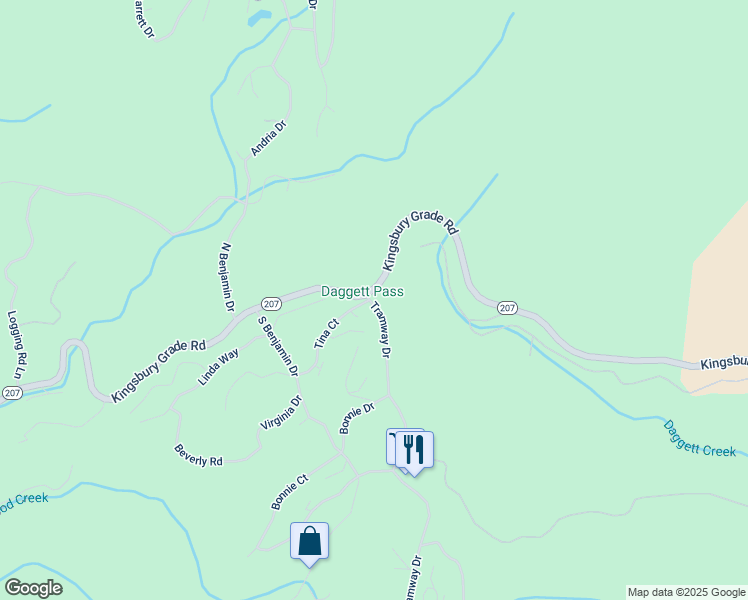map of restaurants, bars, coffee shops, grocery stores, and more near 771 Tina Court in Stateline