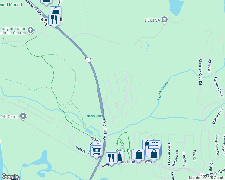 map of restaurants, bars, coffee shops, grocery stores, and more near 197 Clubhouse Circle in Zephyr Cove