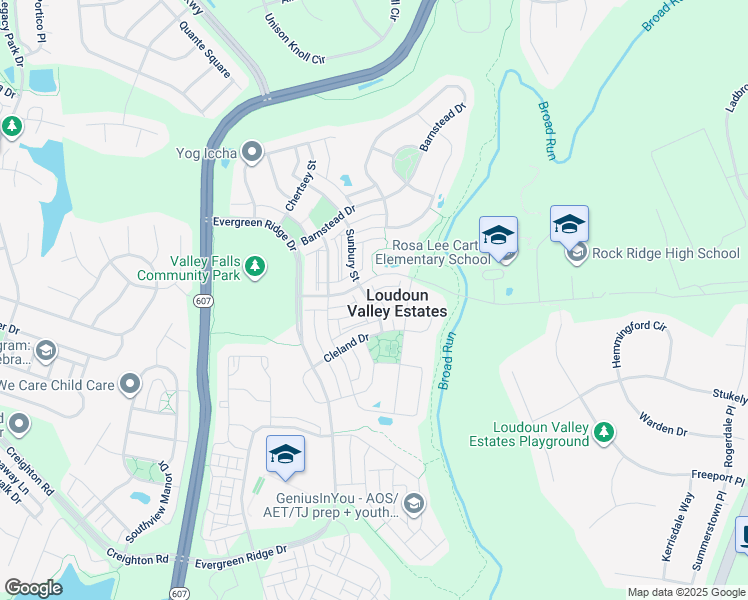 map of restaurants, bars, coffee shops, grocery stores, and more near 23158 Flora Mure Drive in Ashburn