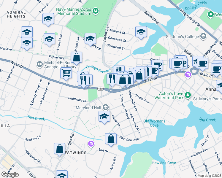 Annapolis Mall Store Directory Map