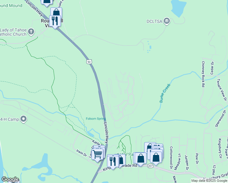 map of restaurants, bars, coffee shops, grocery stores, and more near 197 Clubhouse Circle in Zephyr Cove