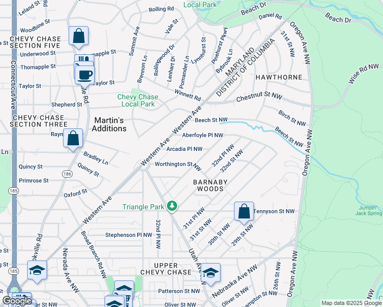 map of restaurants, bars, coffee shops, grocery stores, and more near 3250 Arcadia Place Northwest in Washington