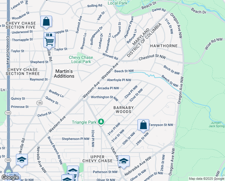 map of restaurants, bars, coffee shops, grocery stores, and more near 3250 Arcadia Place Northwest in Washington