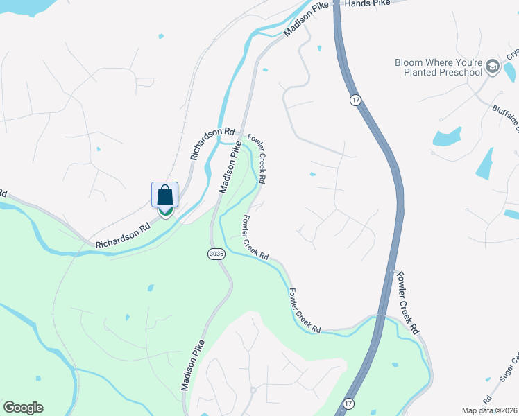 map of restaurants, bars, coffee shops, grocery stores, and more near 4758 Fowler Creek Road in Covington